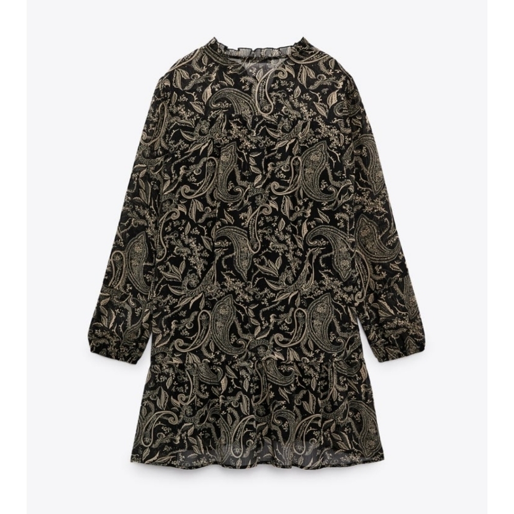 Zara Printed Dress NEW - Picture 3 of 11